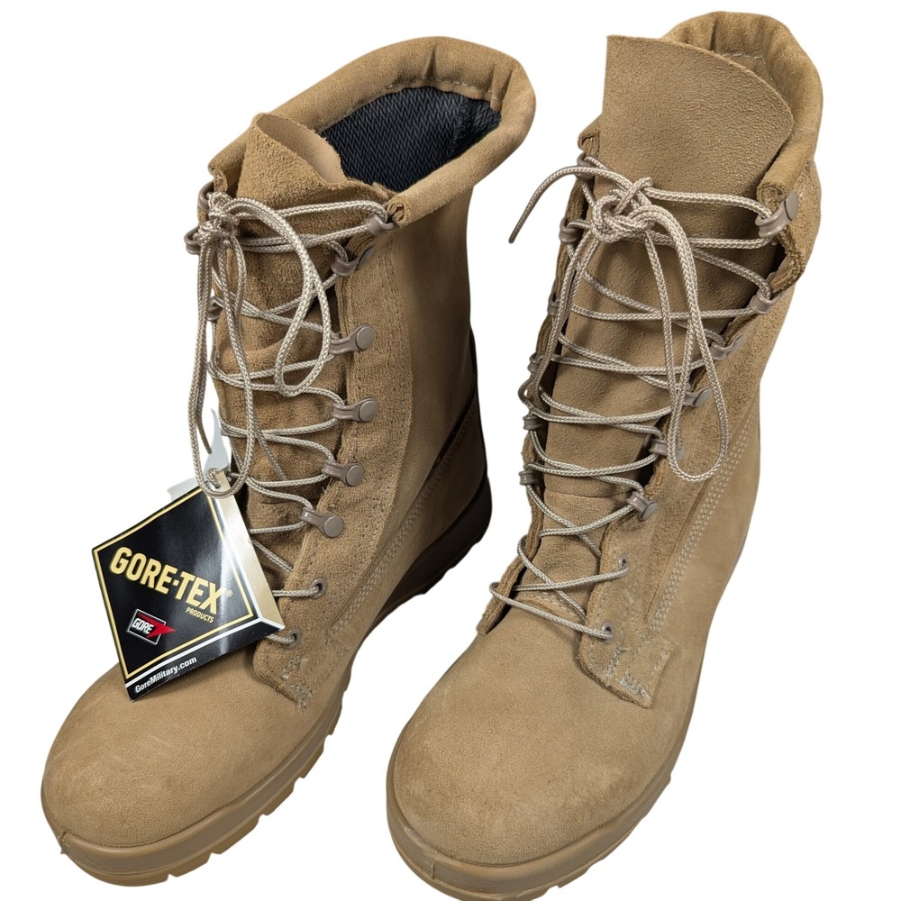 Altama 11461B Mens Gore-Tex Cold Weather Military Boots Tan Suede Vibram 9 R
